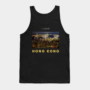 I Love HK @ Victoria Harbour Night Time Tank Top